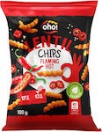Oho Chips Από Φακή Γεύση Flaming Hot Καυτερά 100gr